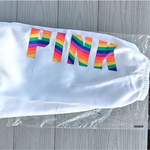 Victoria's Secret PINK rare pride everyday campus quarter zip & jogger set NEW - Picture 14 of 16